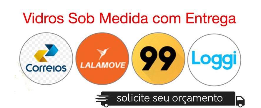 Vidraçaria Online com Vidro incolor comum liso Sob Medida e Entrega em 2h